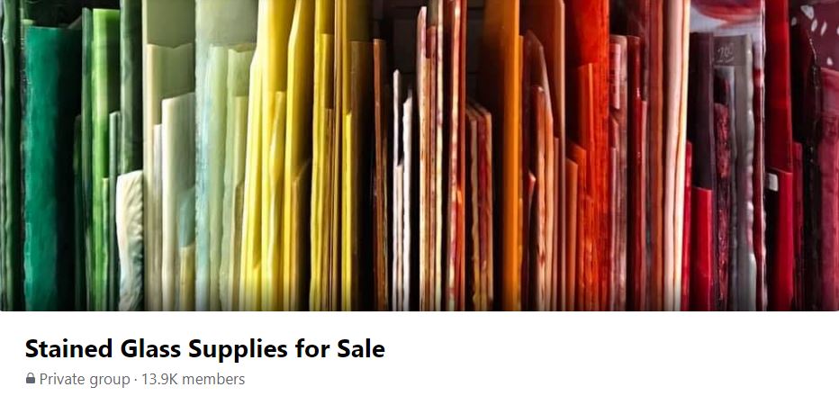 Stained Glass Supplies for Sale Facebook Group