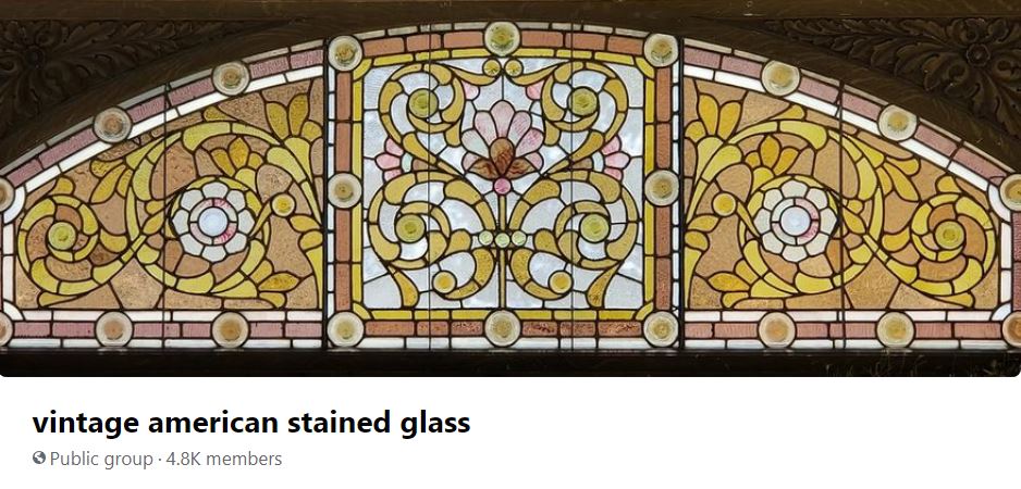 vintage american stained glass Facebook Group