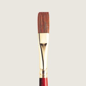 Mix of sable and synthetic bristles, Suitable for oils and acrylics and watercolors.